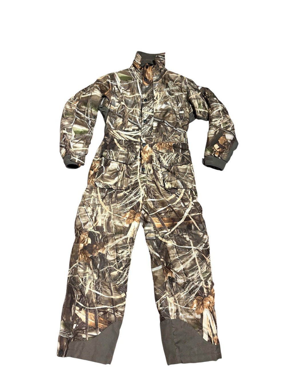 Game Winner Camo Insulated Hunting Coveralls Youth Medium Advantage Max-4